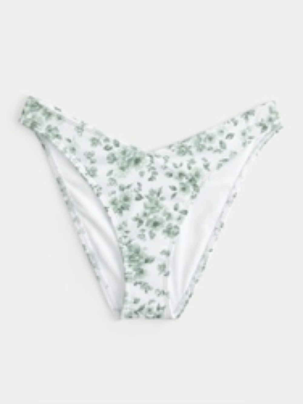 Hollister Ribbed V-Front High-Leg Cheeky Bikini Bottom